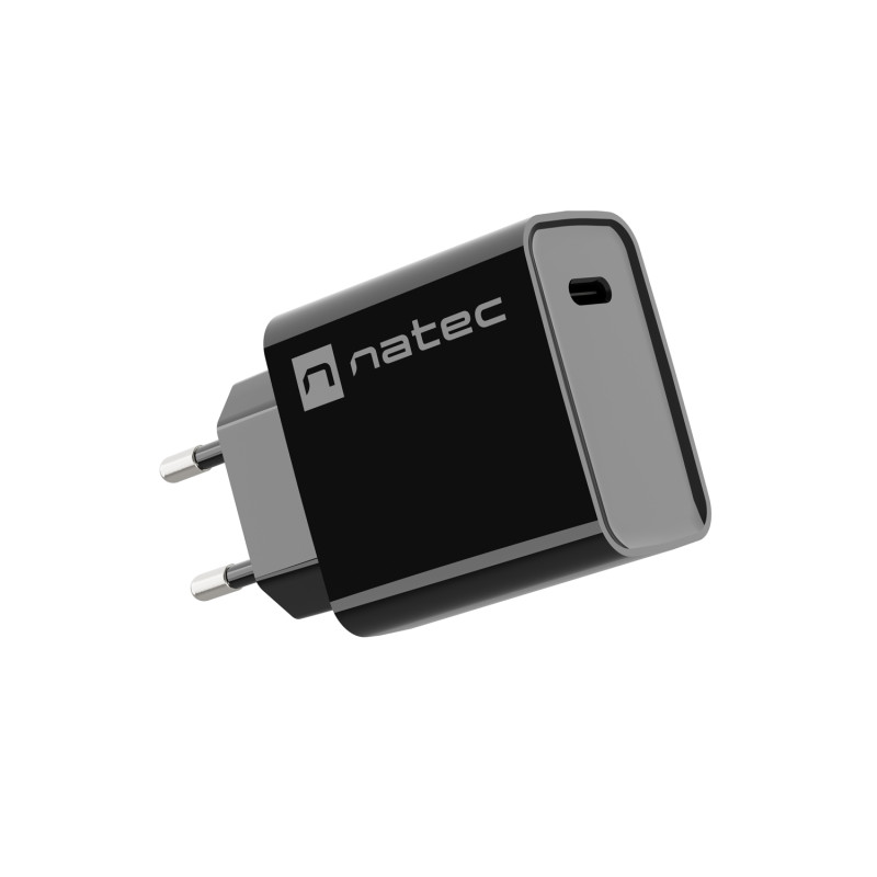 Univerzálna nabíjačka Natec RIBERA 20W 1X USB-C, čierna