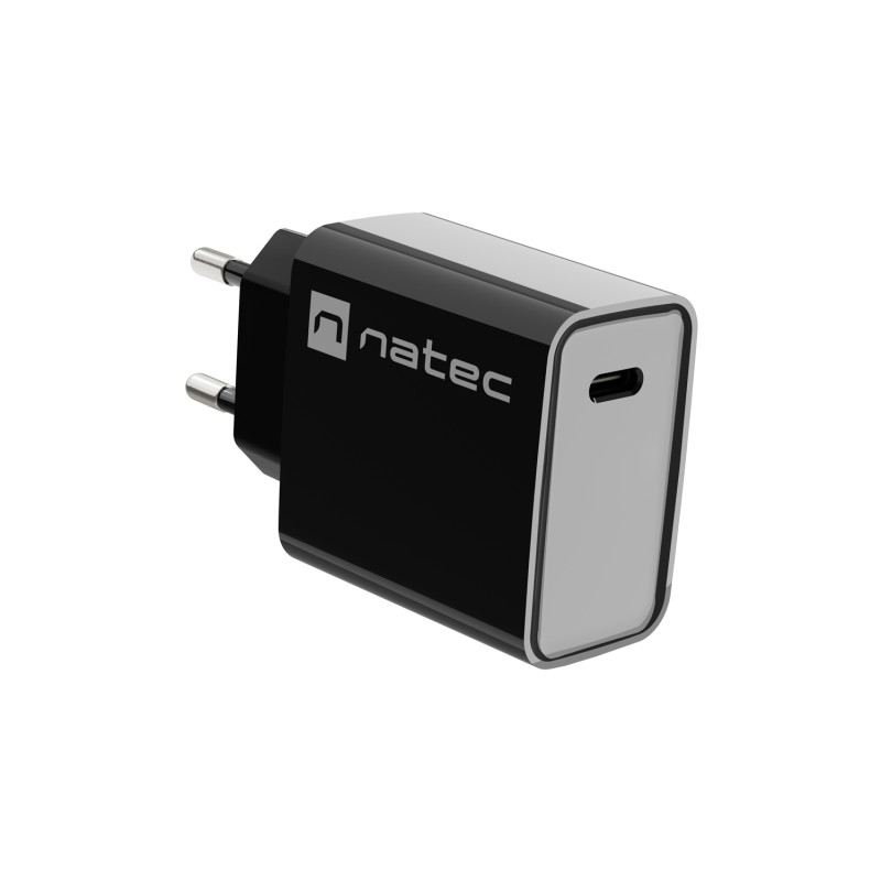 Univerzálna nabíjačka Natec RIBERA 20W 1X USB-C, čierna