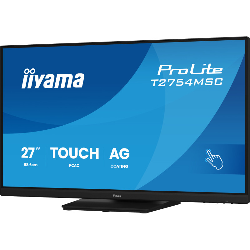 27'' iiyama T2754MSC-B2AG: IPS, FHD, AG, 10P, HDMI, repr