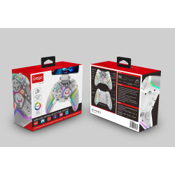 NONAME - iPega 9666BH Bluetooth RGB Gamepad pre Android/iOS/PS3/PS4/PC/N-Switch White