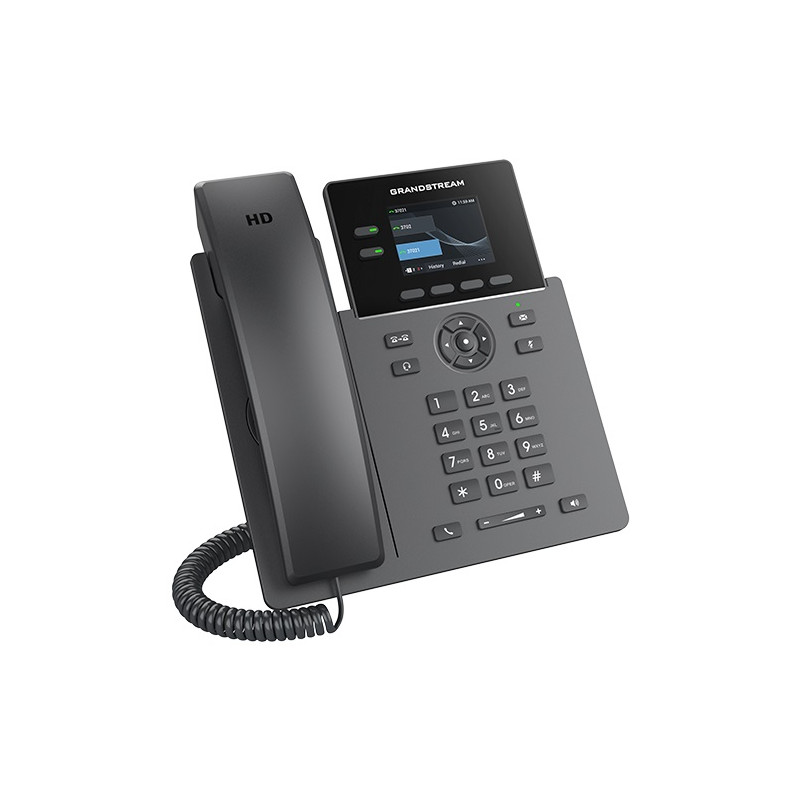 Grandstream GRP2610P SIP telefón, 2 linky, 8 VPK, farebný LCD, 2 SIP účty, PoE