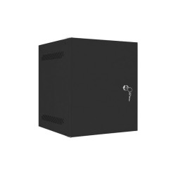 LANBERG RACKOVÁ SKRIŇA 10'' PRO MONTÁŽ NA STENU 6U/280X310 PRO VLASTNÚ MONTÁŽ S KOVOVÝMI DVERAMI ČIERNA