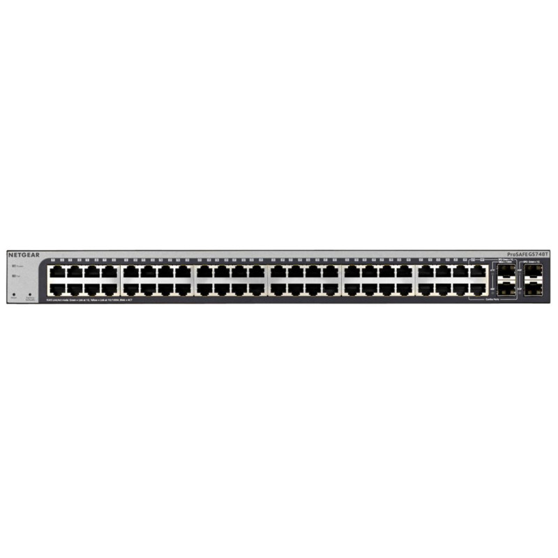 NETGEAR ProSAFE® 48-Port Gigabit Smart Switch, GS748T