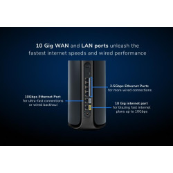 NETGEAR ORBI9 QB WIFI7 3P 1Y ARMOR BLK BNDL