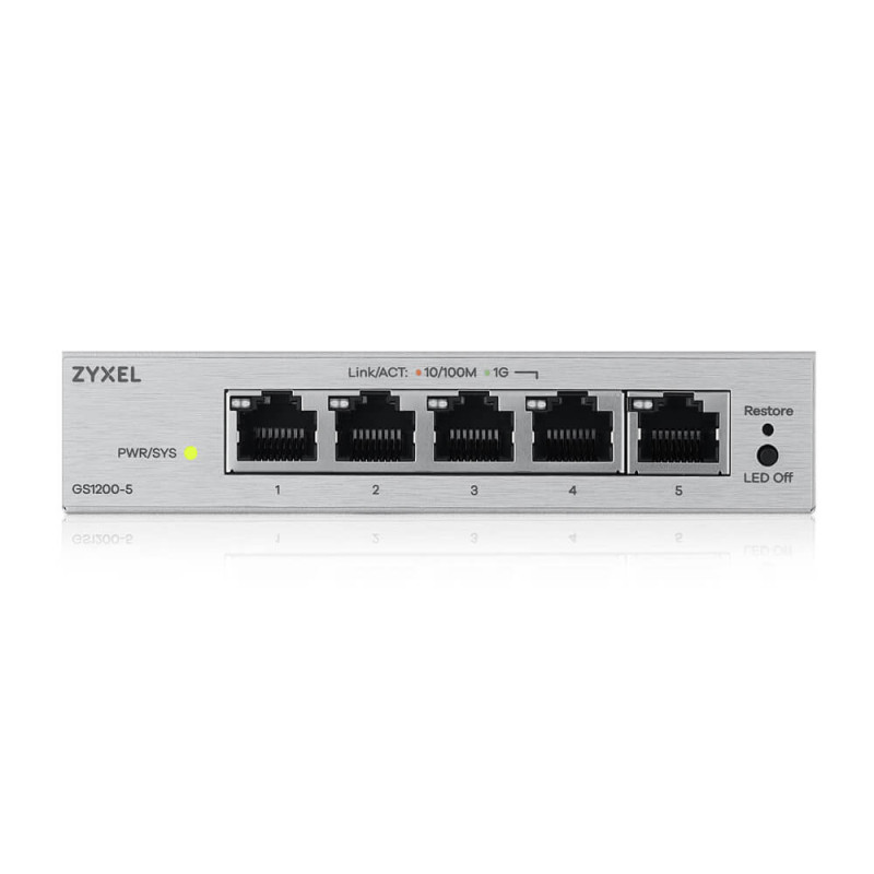 ZYXEL GS1200-5V3, 5 Port Gigabit webmanaged Switch
