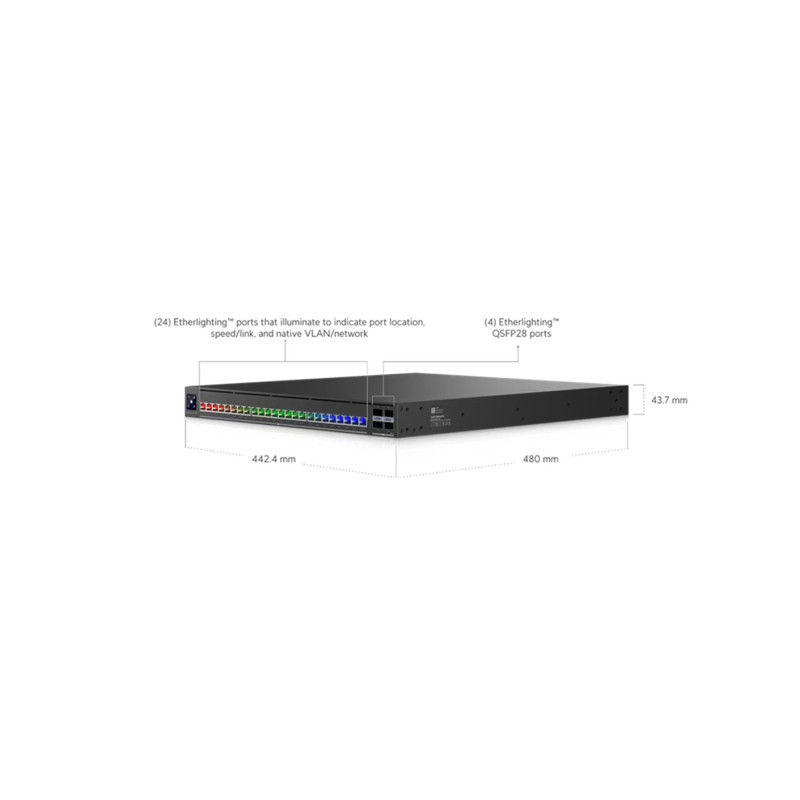 UBIQUITI ENTERPRISE - Ubiquiti EAV-XG-24-PoE - UniFi Enterprise Audio/Video XG 24 PoE switch