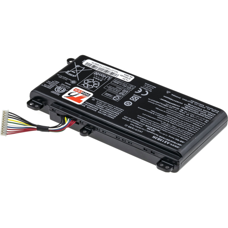 Batérie T6 Power pre Acer Predator 15 G9-591, G9-592, 17 G9-791, G9-792, 6000mAh, 88Wh, 8cell