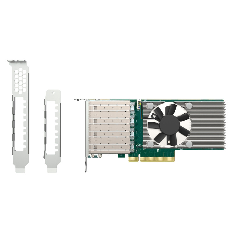 QNAP QXG-25G4SF-BCM, 4x25GbE SFP28, PCIe 4.0x8