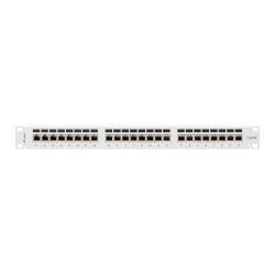 LANBERG PATCH PANEL 24 PORTOV 1U 19'' CAT.6A FTP TIENENÝ ŠEDÝ