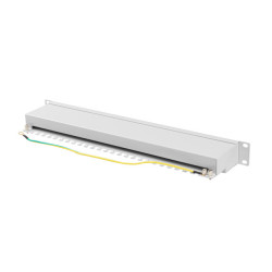 LANBERG PATCH PANEL 24 PORTOV 1U 19'' CAT.6A FTP TIENENÝ ŠEDÝ
