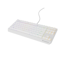 Genesis herná klávesnica THOR 230/TKL/RGB/Outemu Brown/Drôtová USB/US layout/Biela