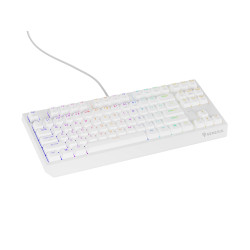 Genesis herná klávesnica THOR 230/TKL/RGB/Outemu Brown/Drôtová USB/US layout/Biela