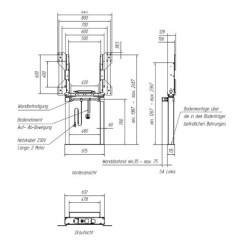 Držiak MEBIKON eQLift Next Wall/Floor Compact 60 mm