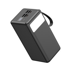 FELLOWES - Platinet Powerbanka 60000 mAh 65W Power Delivery, 2xUSB-C, 2xUSB-A, kábel USB-C 1m, čierna