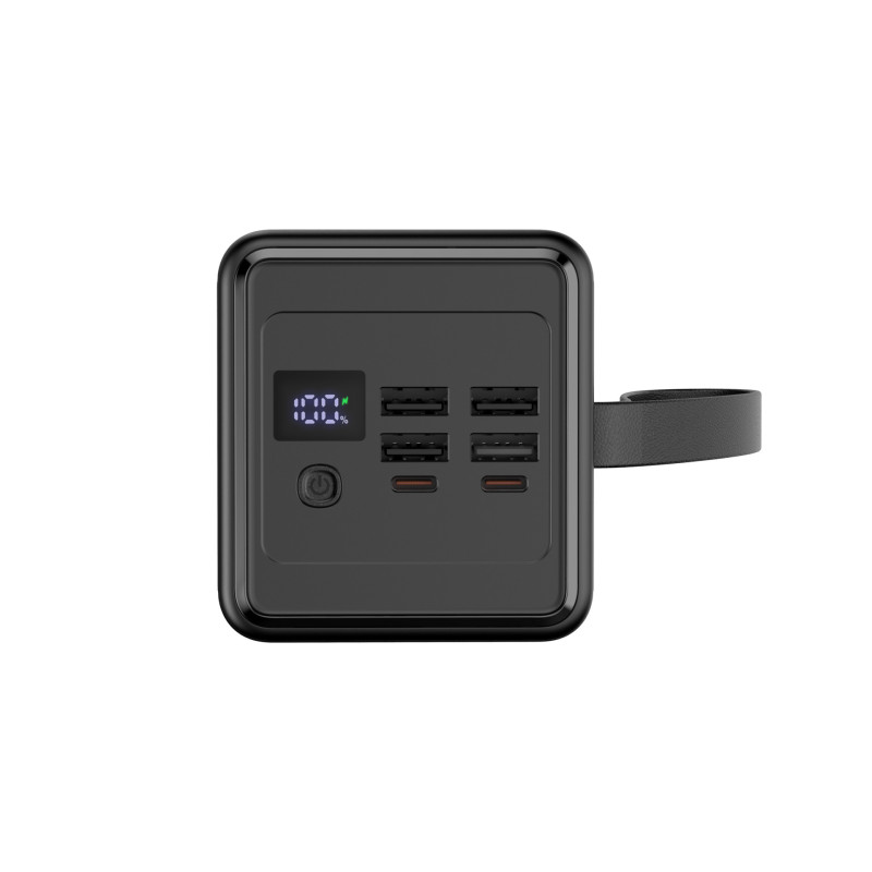 FELLOWES - Platinet Powerbanka 60000 mAh 65W Power Delivery, 2xUSB-C, 2xUSB-A, kábel USB-C 1m, čierna