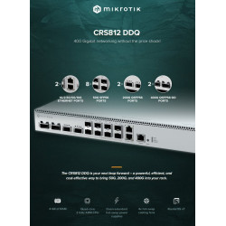 MikroTik CRS812-8DS-2DQ-2DDQ-RM, Cloud Router Switch