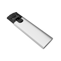 Externý box pre SSD Natec RHINO M.2 NVME LITE USB-C 3.2 GEN 2, hliníkové telo, ARCTIC SILVER