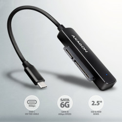 AXAGON ADSA-FP2C, USB-C 5Gbps - SATA 6G 2.5'' SSD/HDD SLIM adaptér