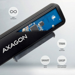 AXAGON ADSA-FP2C, USB-C 5Gbps - SATA 6G 2.5'' SSD/HDD SLIM adaptér