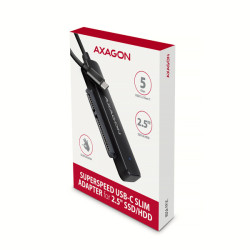 AXAGON ADSA-FP2C, USB-C 5Gbps - SATA 6G 2.5'' SSD/HDD SLIM adaptér