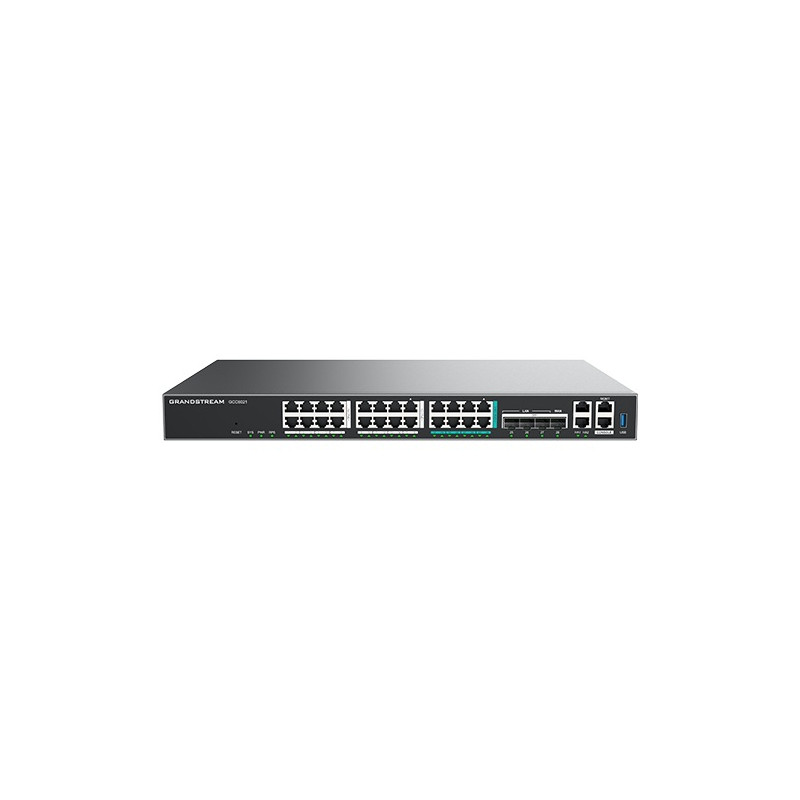 Grandstream GCC6021 all-in-one (10 Gbps VPN router, NGFW, switch 10G SPF+, a IP PBX 50 užívateľov)