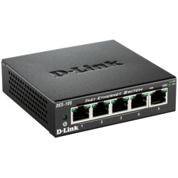 D-Link DES-105 kovový 5-port 10/100 Desktop Switch