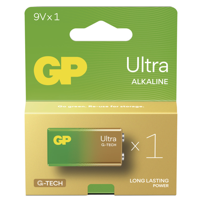 GP BATERIE - GP Alkalická batéria ULTRA 9V (6LF22) - 1ks