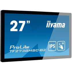 27'' iiyama TF2738MSC-B2: IPS, FullHD, capacitive, 10P, 500cd/m2, DP, HDMI, DVI, 16/7, IP1X, čierny