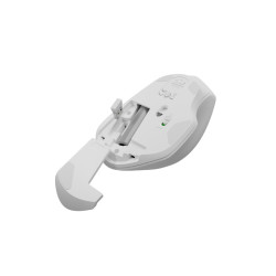 Natec optická myš SISKIN 2/Kancelárska/Optická/Pre pravákov/1 600 DPI/USB+BT/Biela