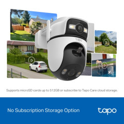 TP-LINK - Tapo C545D Outdoor Dual Lens Pán/Tilt Security Cam