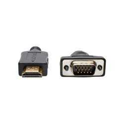 EATON - Video kábel HDMI/VGA, Low-Profile HD15 (Samec/Samec), 1.8m