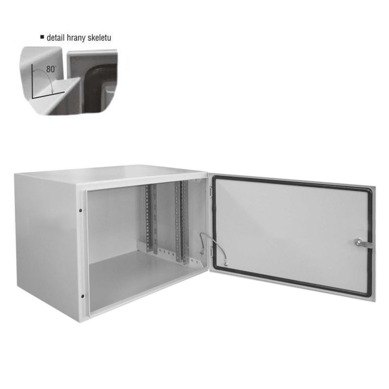 Datacom 19''vonkajší rozvádzač 6U/600x400 IP65 šedý