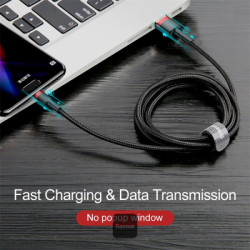 NONAME - Baseus dátový kábel Cafule USB-C 2m 2A červeno-čierny