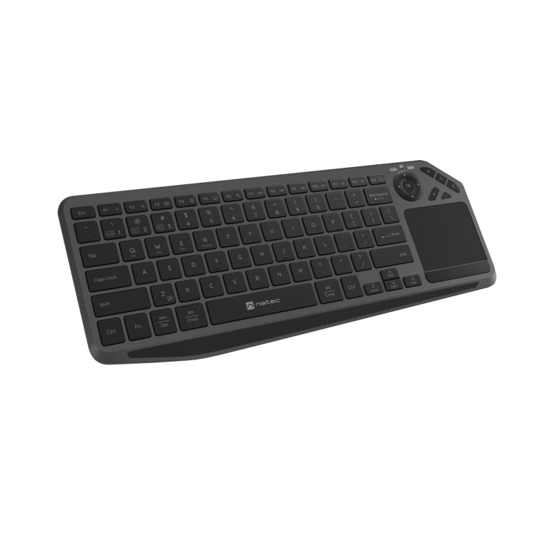 Bezdrôtová klávesnica pre Smart TV Natec TURBOT 2/USB+BT/US/Čierna