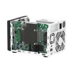 QNAP TVS-h474-PT-8G (2core 3,7 GHz, ZFS, 8 GB RAM, 4x SATA, 2x M.2 NVMe, 2x PCIe, 2x 2,5GbE, 1x HDMI)