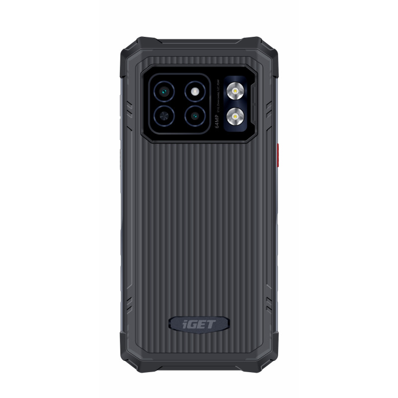 iGET T2 8 + 256 Black - odolný mobilný telefón