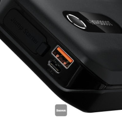 NONAME - Baseus Power Bank Super Energy Air 10000 mAh so štartovacími káblami čierna
