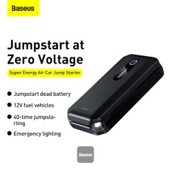 NONAME - Baseus Power Bank Super Energy Air 10000 mAh so štartovacími káblami čierna