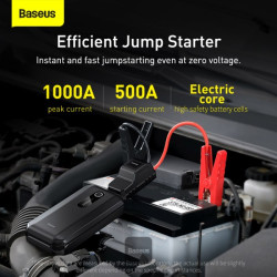 NONAME - Baseus Power Bank Super Energy Air 10000 mAh so štartovacími káblami čierna