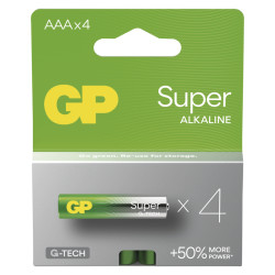 GP BATERIE - GP Alkalická batéria SUPER AAA (LR03) - 4ks