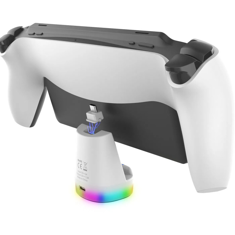 NONAME - iPega P5P25 Mini Magnetický Nabíjací Stojan pre Playstation Portal Remote Player White