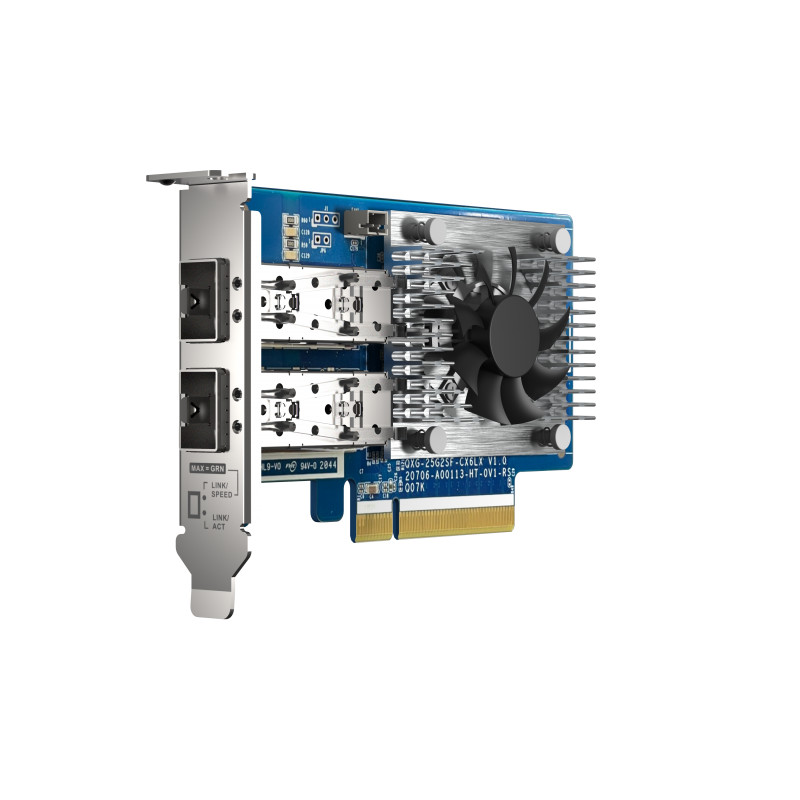 QNAP QXG-25G2SF-CX6 - 25GbE (2porty) PCIe karta, nízky profil, PCIe Gen4 x8