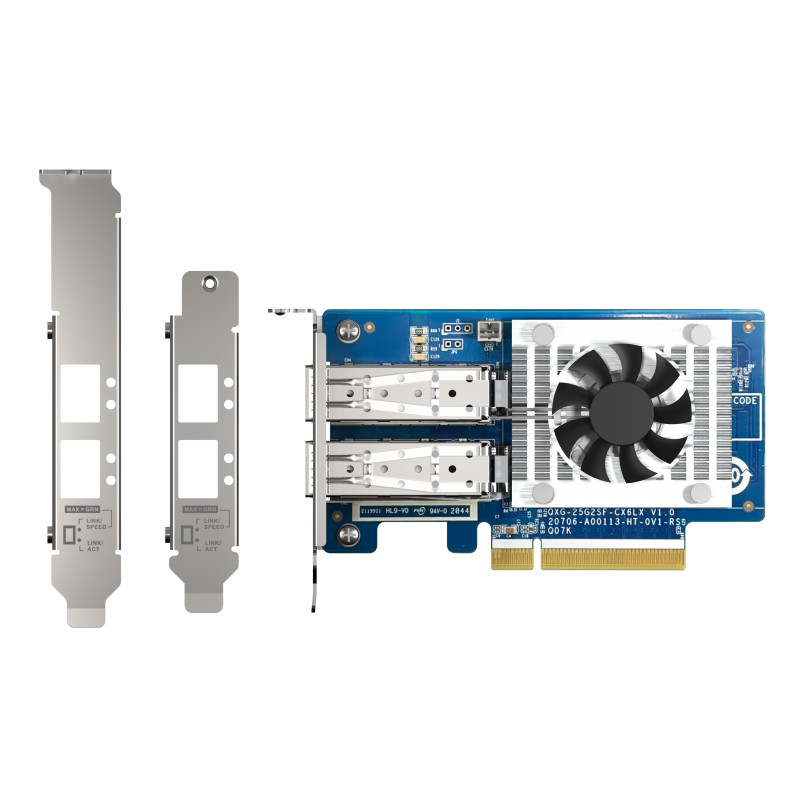 QNAP QXG-25G2SF-CX6 - 25GbE (2porty) PCIe karta, nízky profil, PCIe Gen4 x8
