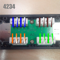 DATACOM Zárezová spojka UTP CAT6 LSA BK