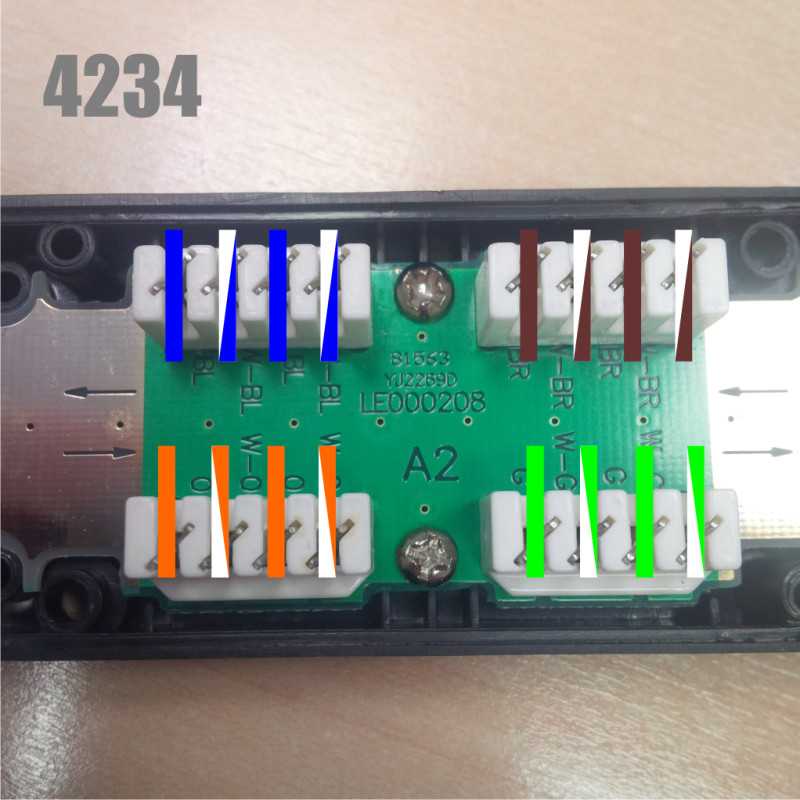 DATACOM Zárezová spojka UTP CAT6 LSA BK
