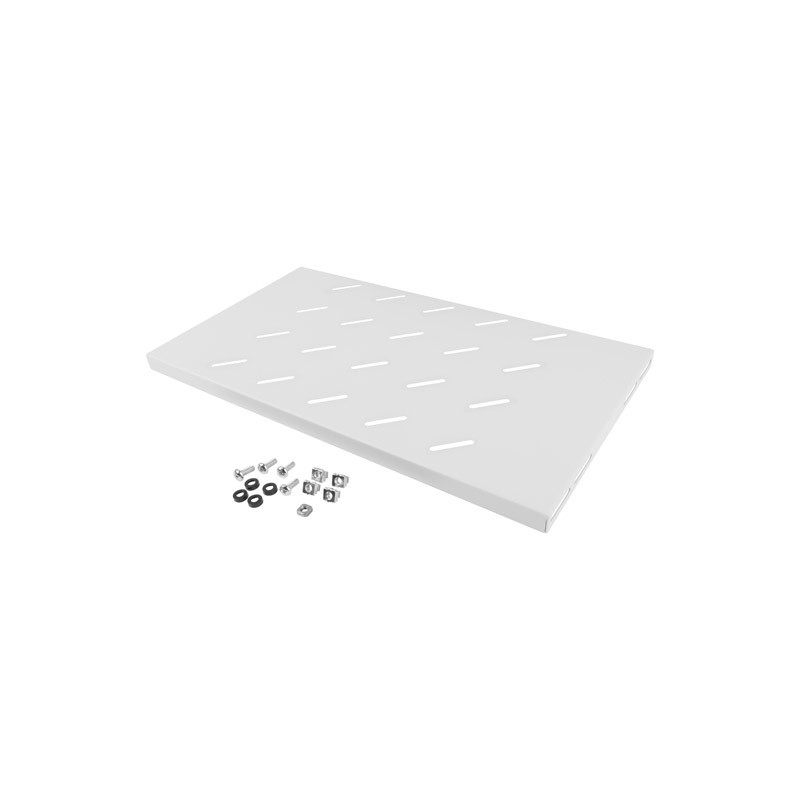 LANBERG 19'' PEVNÁ POLICA 1U/486X270MM MAX. NOSNOSŤ DO 120 KG ŠEDÁ