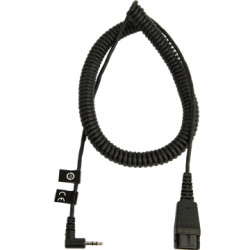 Jabra QD-2,5mm, 0,5-2m, coiled