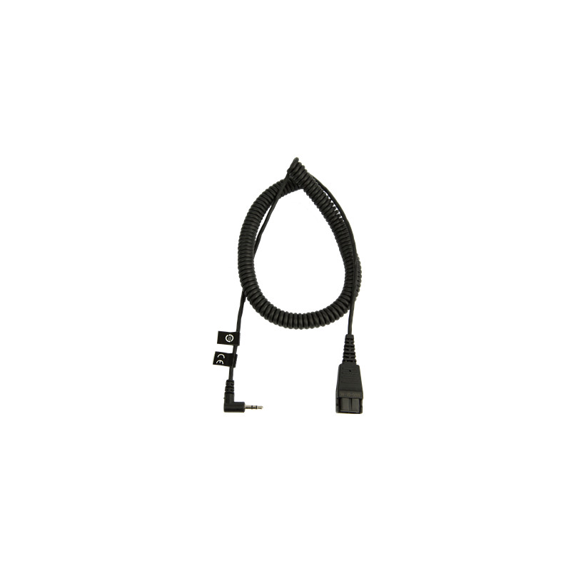 Jabra QD-2,5mm, 0,5-2m, coiled