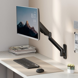Držiak monitora Brateck LDA32-112E jedno rameno mechanická pružina nástenný