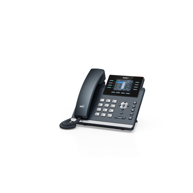 Yealink SIP-T44W SIP telefón, PoE, 2,8'' 320x240 LCD, 21 prog.tl., Wi-Fi, Bluetooth
